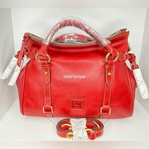 Dooney & Bourke Large Red Florentine Satchel
